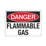 Danger Flammable Gas Hazmat  Sign